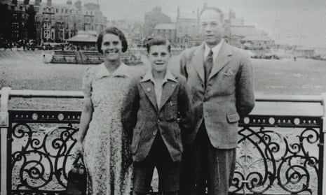 Norman Foster with his parents as a teenager.