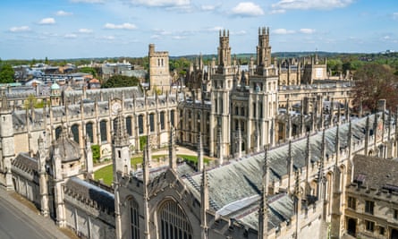 All Souls College, Oxford, one of the colleges that invested in fossil fuels.