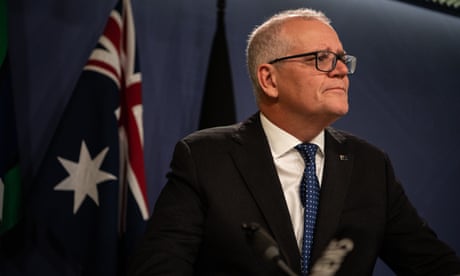 Former prime minister and federal Member for Cook Scott Morrison speaks to media during a press conference in Sydney, Wednesday, August 17, 2022. 