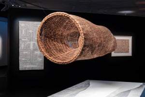 A fish trap woven from pandanus, jungle vine and sedge grass