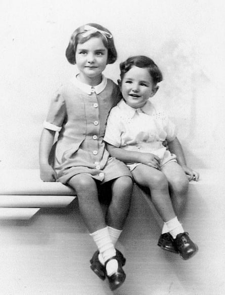 black and white portrait of Cynthia Fowler and John Cheetham as children