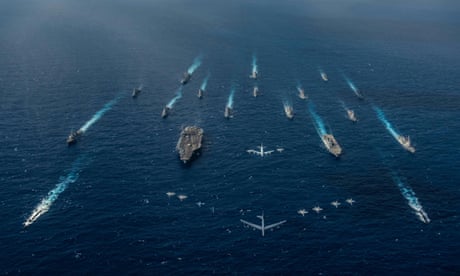 financial markets US and Japanese forces sail in formation in the Philippine Sea during multinational military exercises in 2018