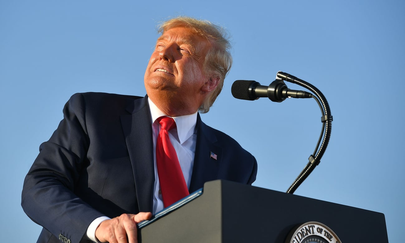 President Trump speaking at a rally in Tucson, Arizona, 19 October 2020.