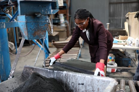 Kemi Badenoch on a campaign visit to Alucast Ltd near Wolverhampton today.
