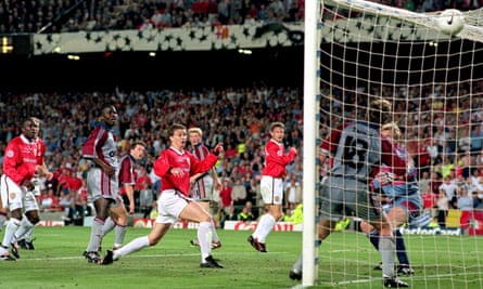 Ole Gunnar Solskjær scores Manchester United’s dramatic winner against Bayern Munich