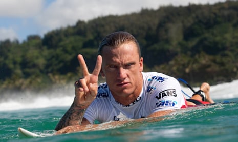 Former surfing champion Australian Chris Davidson in Hawaii in 2009. Davidson has died after being punched outside a pub at South West Rocks in NSW.