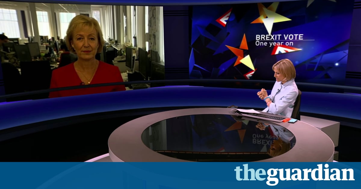 Andrea Leadsom's call for 'patriotic' Brexit coverage prompts anger