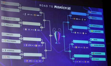 Manchester City to face Real Madrid in playoff, Brighton reject £75m Mitoma bid: football – as it happened | Premier League | The Guardian