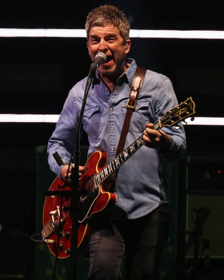 Noel Gallagher at the Principality Stadium.