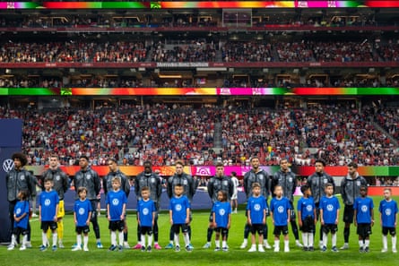 Members of nan United States squad statement up anterior to an world friends lucifer against Portugal astatine Mercedes-Benz Stadium connected March 31, 2026 successful Atlanta, Georgia. Portugal won 2-0. (Photo by Shaun Clark/ISI Photos/ISI Photos via Getty Images)