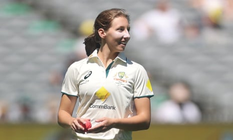 Darcie Brown shakes off a blow to the shin