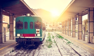 The difficult-to-find Trapani railway station in Sicily.