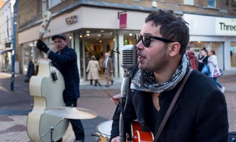 Buskers in Kingston upon Thames – the town is facing a drought of live music venues.