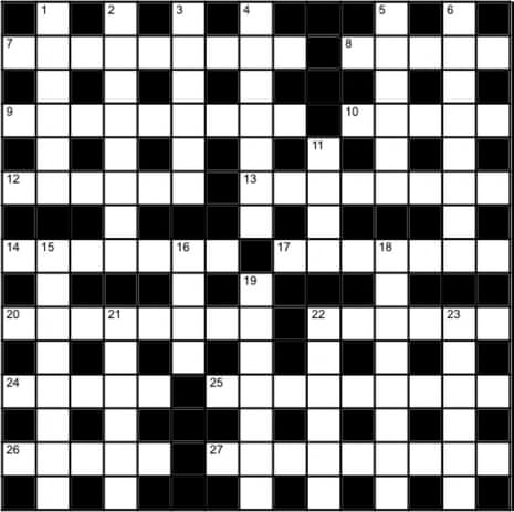 Genius crossword 212 Crosswords The Guardian