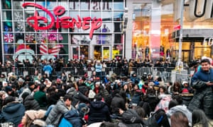 Revelers wait for the New Year’s Eve in Times Square in the Manhattan borough of New York, U.S.
