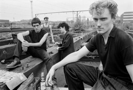 the band in 1982, (left to right) Coleman, Paul Raven, Ferguson and Walker.