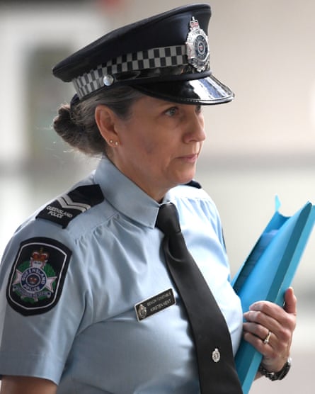 Senior Constable Kirsten Kent outside the inquest