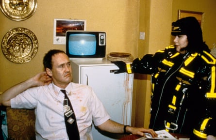 Nigel Planer and Dawn French in Four Men in a Car.