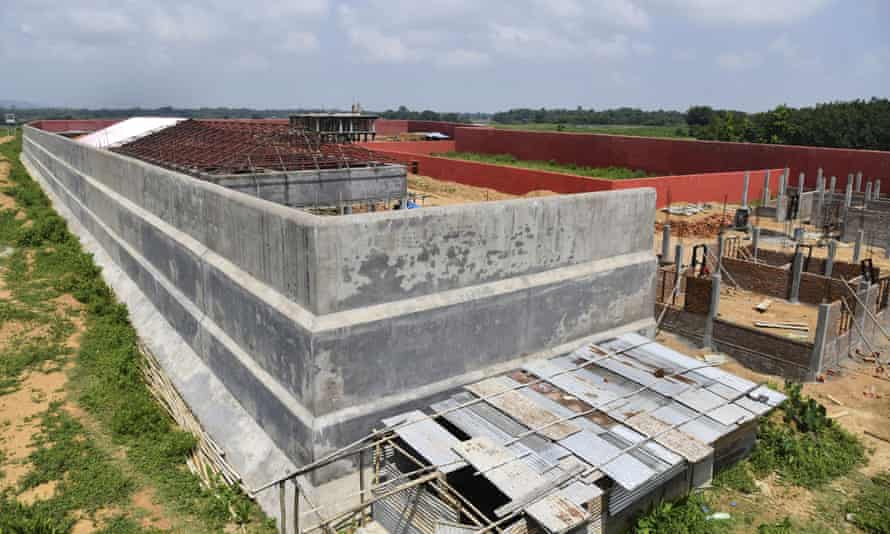 A detention centre under construction in Assam, India.