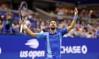 Novak Djokovic sends message of intent at US Open with comeback from brink