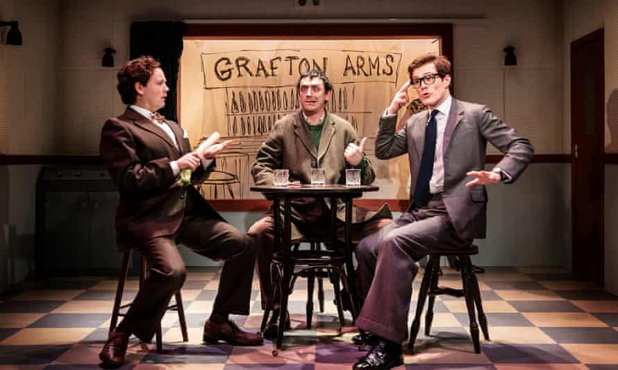 George Kemp as Peter Sellers and Jeremy Lloyd as Harry Secombe with John Dagleish as Milligan in Spike.