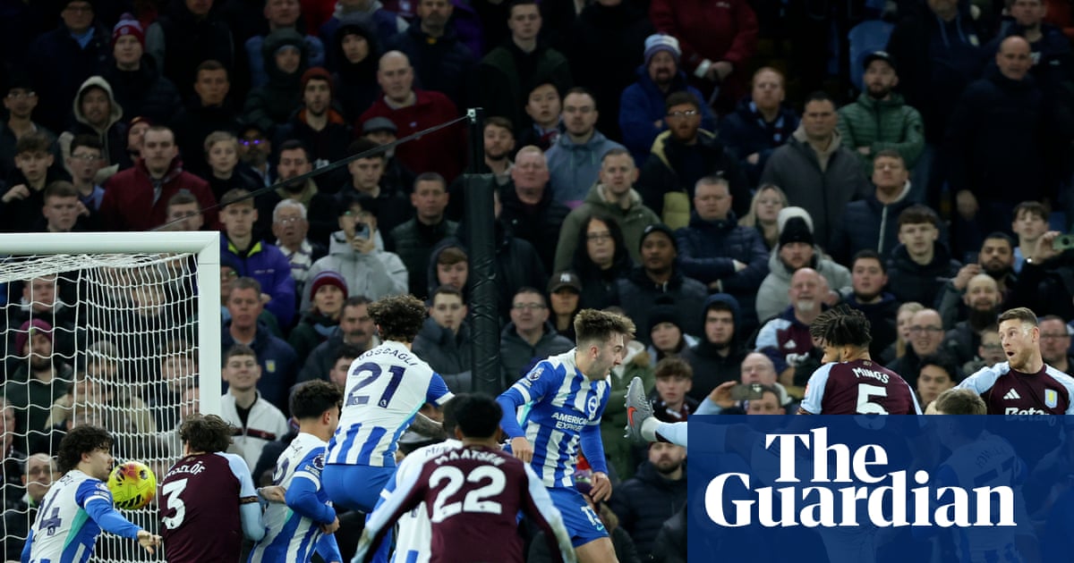 Late goal sends Villa Park into raptures as Brighton’s miserable run continues
