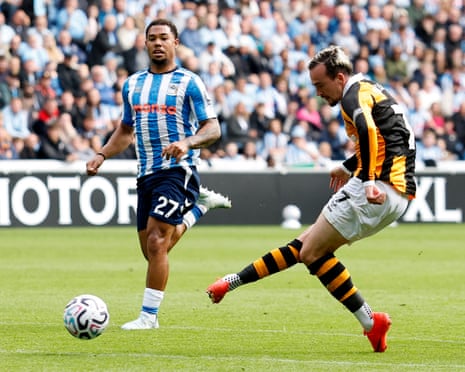Hull City's Liam Millar slots home from the edge of the box to open the scoring.