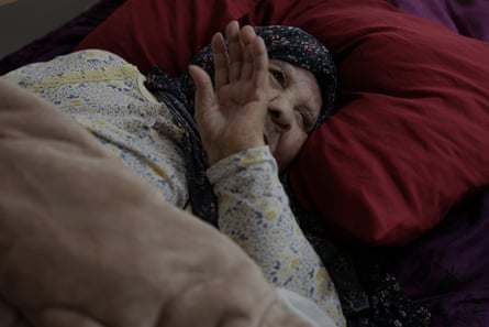 Yusra Qwaider, 97, is unable to move from her bed.