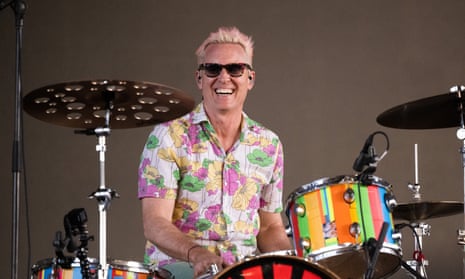 Josh Freese of the Vandals performs at the 2022 Coachella festival. Freese has replaced the late Taylor Hawkin’s as the drummer in the Foo Fighters.