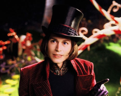 Actor Johnny Depp portrays the character "Willy Wonka" in a scene from director Tim Burton's new film "Charlie and The Chocolate Factory" in this undated publicity photograph. The film opens in the United States July 15, 2005. NO SALES REUTERS/Peter Mountain/Warner Bros./Handout