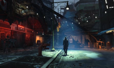 Postapocalyptic role-playing game Fallout 4.