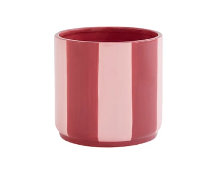 Dunelm Elements Striped Ceramic Plant Pot