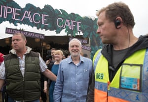 Labour Party leader Jeremy Corbyn visits the Green Fields