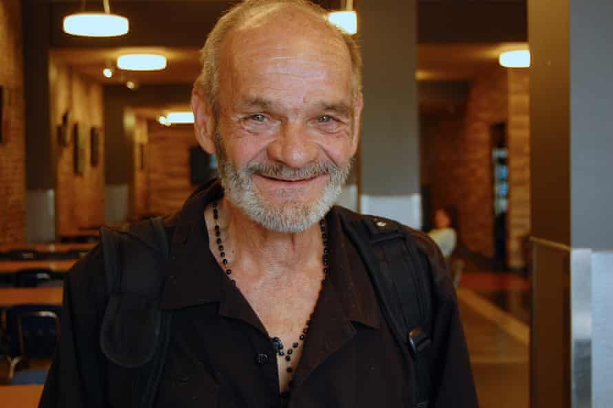 Elmer Fecteau, 66, is currently living at the Old Brewery Mission, a non-profit organisation supporting the homeless in Montreal.