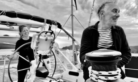 ‘We thought: maybe there is a way to do things differently’ … Yann and Émilie Tiersen on their sailboat Ninnog.