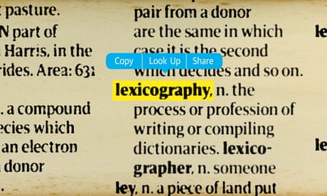 diccionarios de lexicografía lectura larga definición ilustración