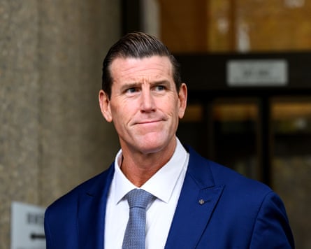 Ben Roberts-Smith outside the federal court in May.