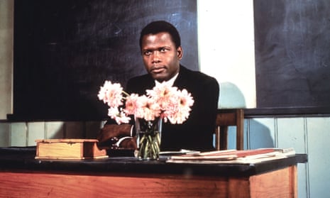 Sidney Poitier as Mark Thackeray, a teacher in a tough London school, in To Sir, With Love, 1968, based on ER Braithwaite’s autobiographical bestseller.