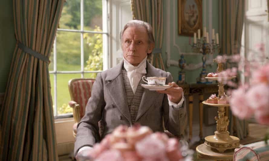 Time for tea: as Mr Woodhouse in Emma. Of the film’s director, Autumn de Wilde, he says, ‘I’d never met anyone like her, she is very unusual.’