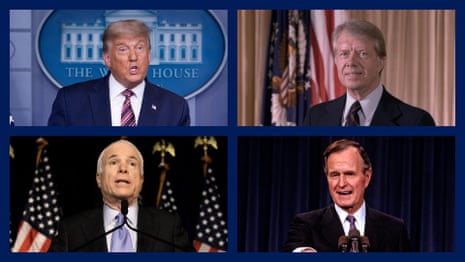 Trump, McCain, Bush and Carter: different reactions to bad election results – video