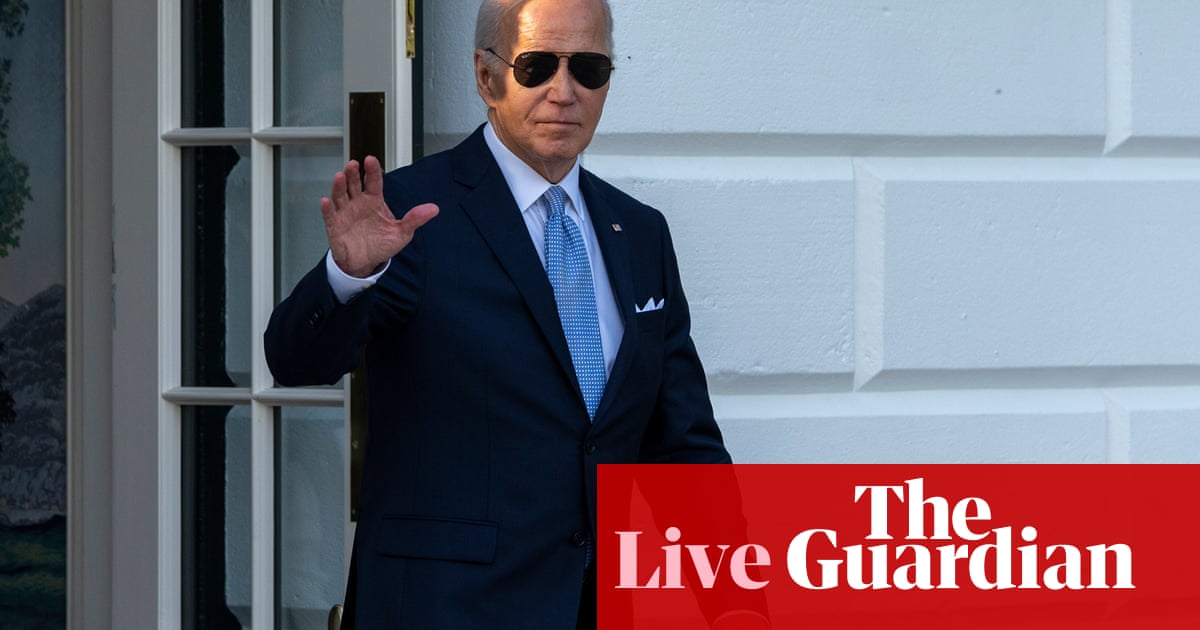 Biden to announce $3.3bn AI center during visit to battleground state Wisconsin – US politics live