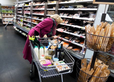 A woman shopping at Marks & Spencer