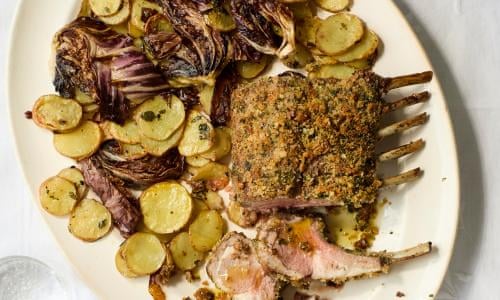 Roasted Rack Rack Of Lamb On Gas Grill Max Rocha's Easter Recipe