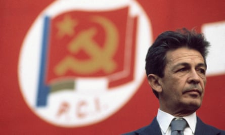 Enrico Berlinguer, the leader of the Italian communist party, in 1976.