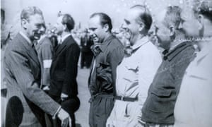 King George VI meets Juan Manuel Fangio.