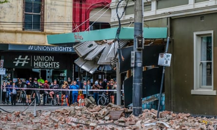 Melbourne was shaken by a 5.9 magnitude earthquake.