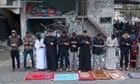 Palestinians visit cemeteries and pray outside destroyed mosques at Eid – video report