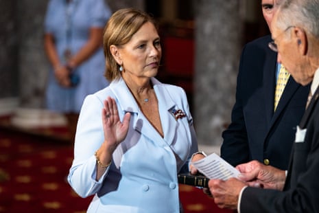 Darline Graham participates in a ceremonial swearing in inside the Old Senate Chamber in Washington DC in July 2026.
