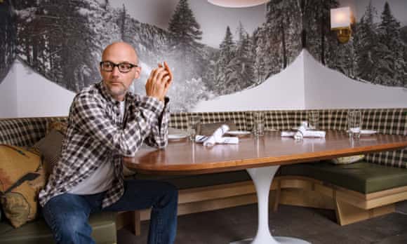 Moby at Little Pine Restaurant, Los Angeles.