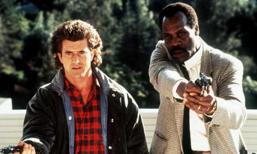 Mel Gibson, left, and Danny Glover in Lethal Weapon 2, 1989, directed by Richard Donner.